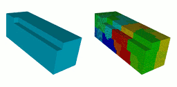 Parallel-adaptive higher order simulation of Forward Facing Step